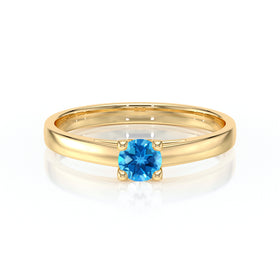 Solitaire topaze Lune de Miel – 1