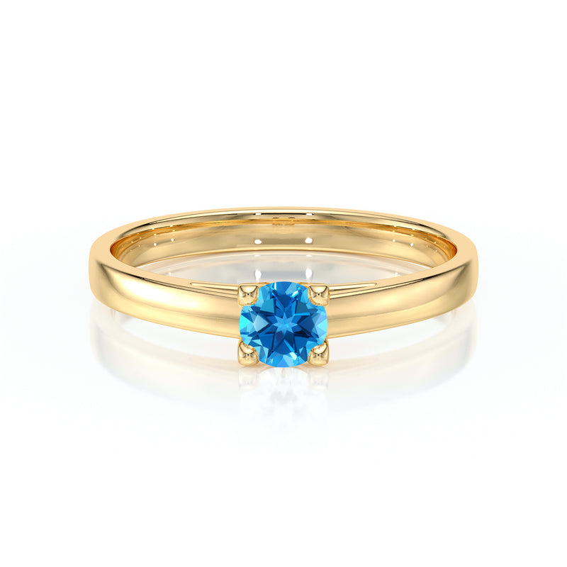 Solitaire topaze Lune de Miel – 1