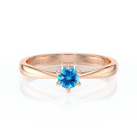 Solitaire topaze Premier Amour – 1