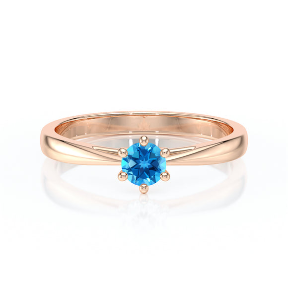 Solitaire topaze Premier Amour – 1