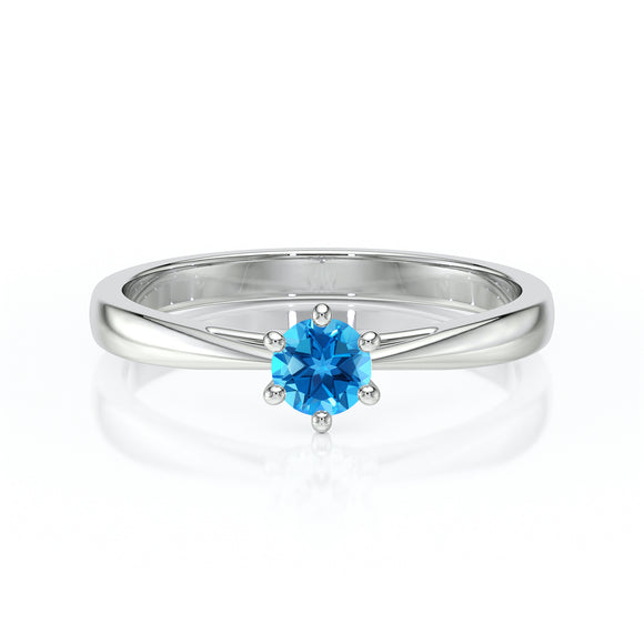 Solitaire topaze Premier Amour – 1