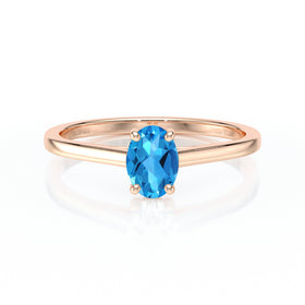 Solitaire topaze Une Promesse – 2