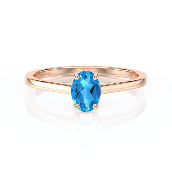 Solitaire topaze Une Promesse – 2