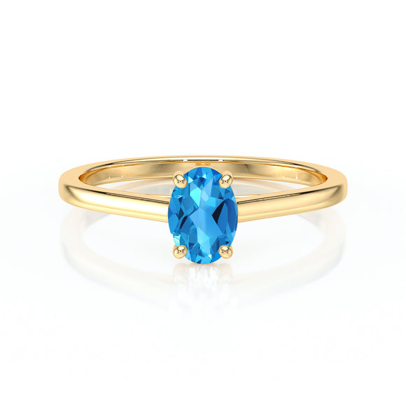 Solitaire topaze Une Promesse – 2