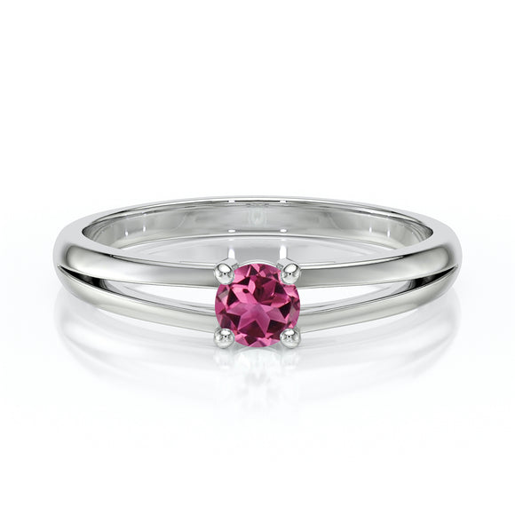 Solitaire tourmaline Lune de Miel - 14