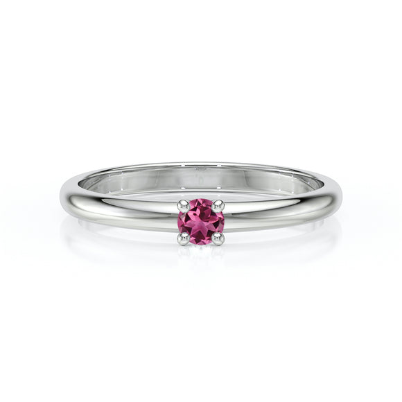 Solitaire tourmaline Lune de Miel - 4