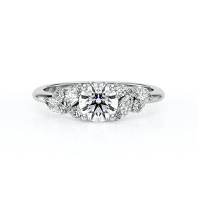Solitaire accompagné diamant Divine Idylle - 20