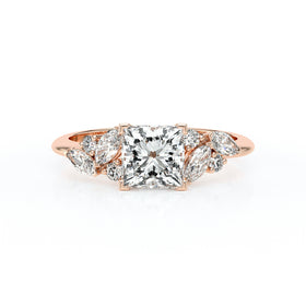 Solitaire accompagné diamant Divine Idylle - 22