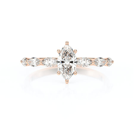 Solitaire accompagné diamant Solstice - 1
