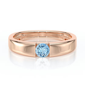 Solitaire aigue-marine Pour Toujours - 3