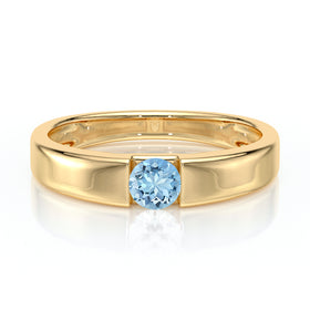 Solitaire aigue-marine Pour Toujours - 3