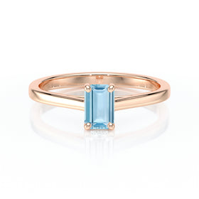 Solitaire aigue-marine Une Promesse – 3