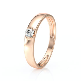 Solitaire diamant Amour de Minuit - 2