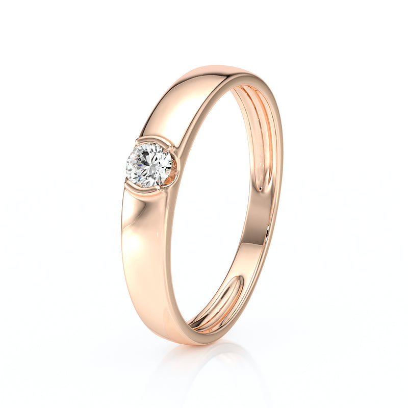 Solitaire diamant Amour de Minuit - 2