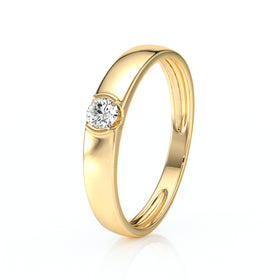 Solitaire diamant Amour de Minuit - 2