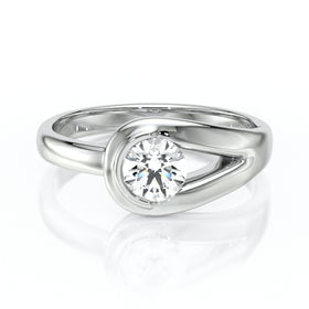 Solitaire diamant Amour de Minuit - 3