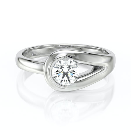 Solitaire diamant Amour de Minuit - 3