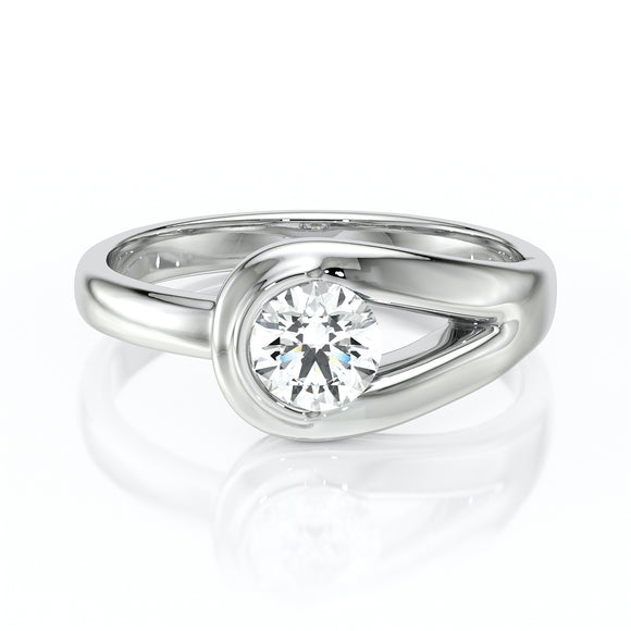 Solitaire diamant Amour de Minuit - 3