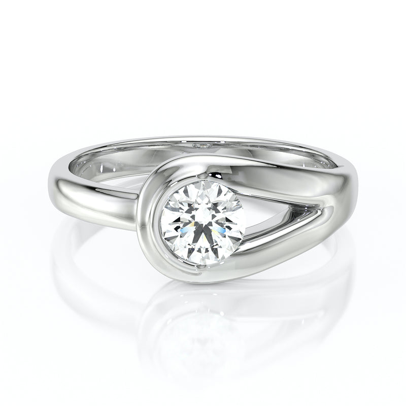 Solitaire diamant Amour de Minuit - 3