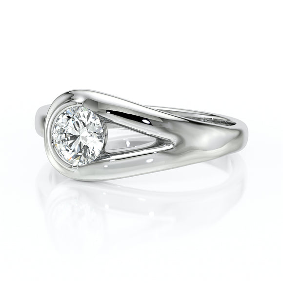 Solitaire diamant Amour de Minuit - 3