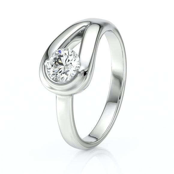 Solitaire diamant Amour de Minuit - 3