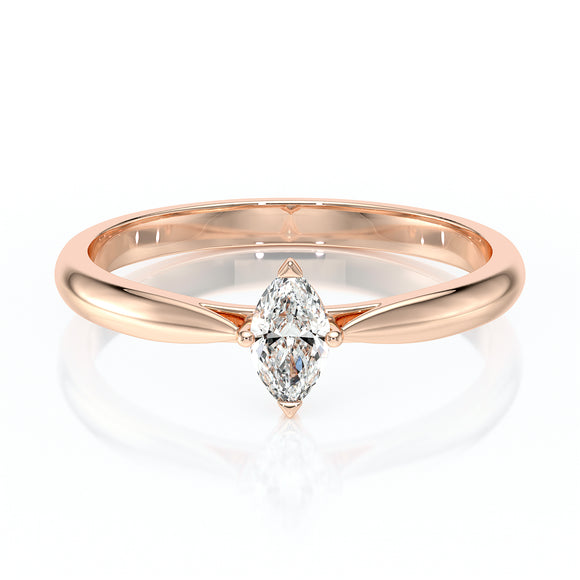 Solitaire diamant Clair de Lune - 1