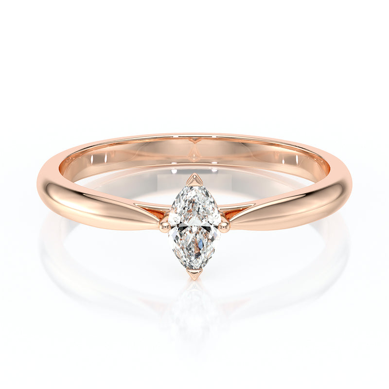 Solitaire diamant Clair de Lune - 1
