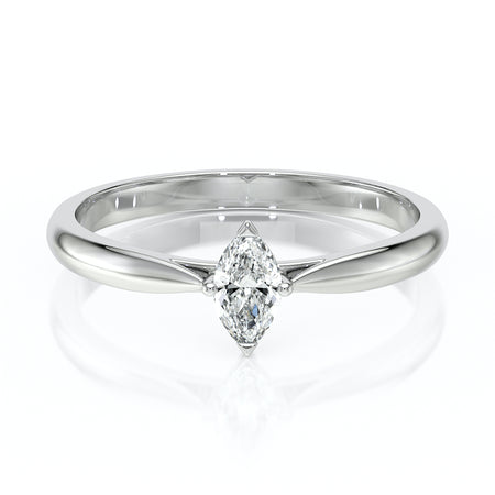 Solitaire diamant Clair de Lune - 1