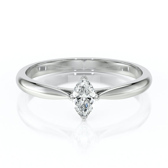 Solitaire diamant Clair de Lune - 1