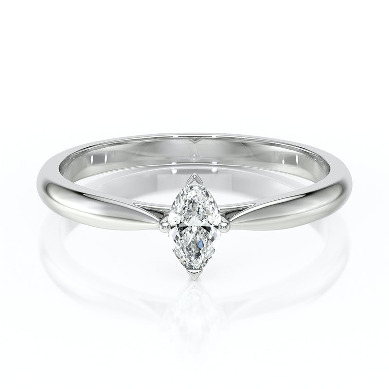 Solitaire diamant Clair de Lune - 1