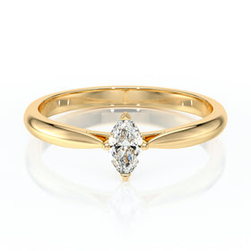 Solitaire diamant Clair de Lune - 1
