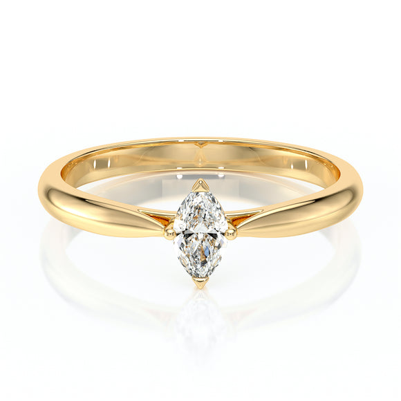 Solitaire diamant Clair de Lune - 1