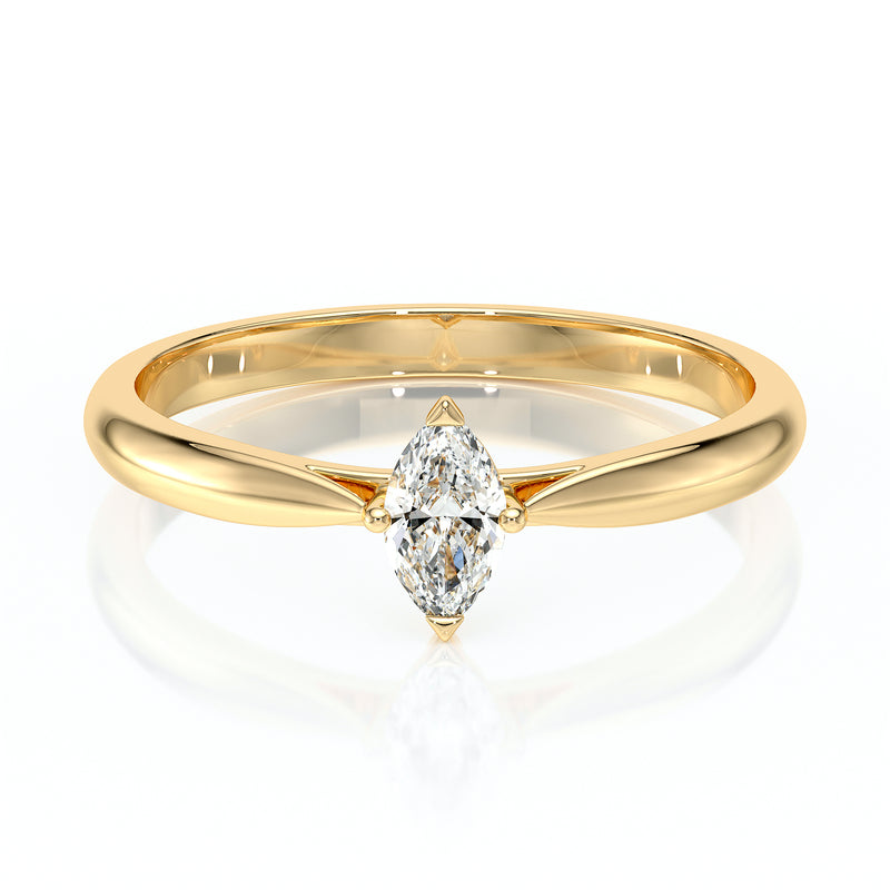 Solitaire diamant Clair de Lune - 1