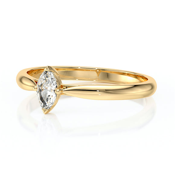 Solitaire diamant Clair de Lune - 1