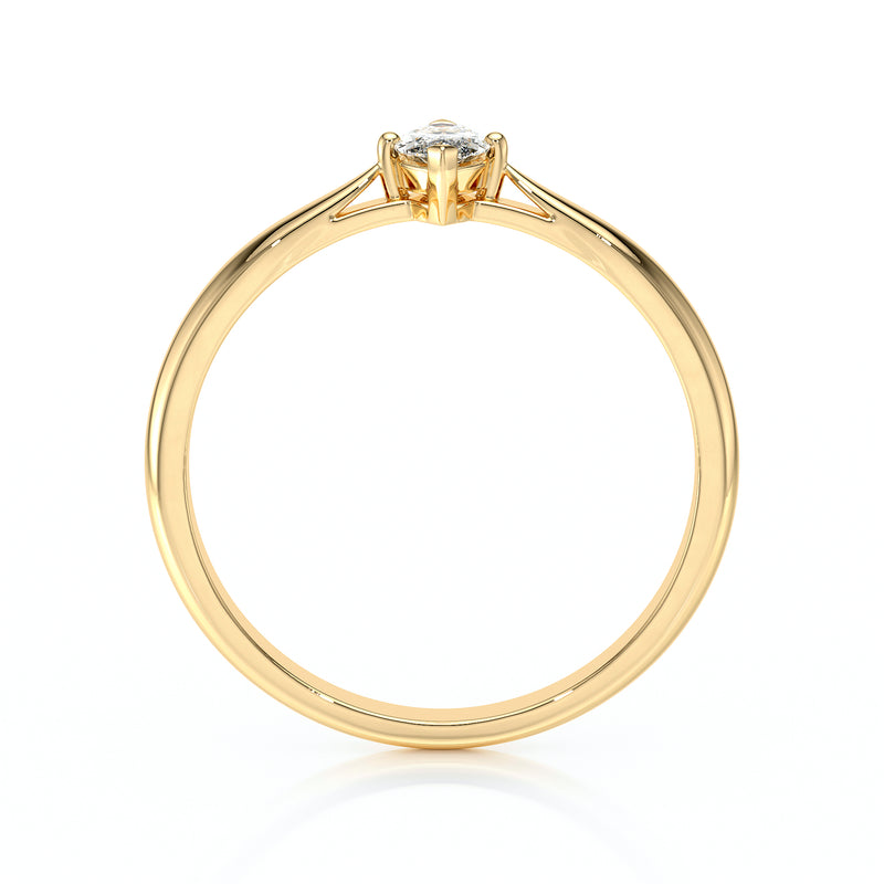 Solitaire diamant Clair de Lune - 1