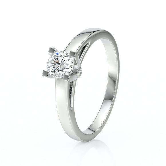 Solitaire diamant Lune de Miel - 10