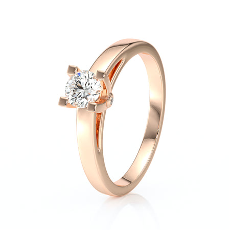 Solitaire diamant Lune de Miel - 10