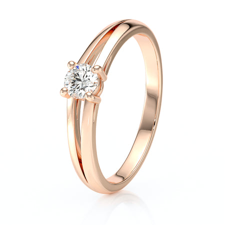 Solitaire diamant Lune de Miel - 14