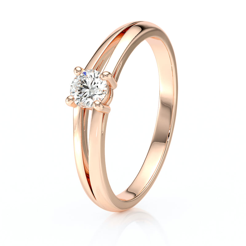 Solitaire diamant Lune de Miel - 14