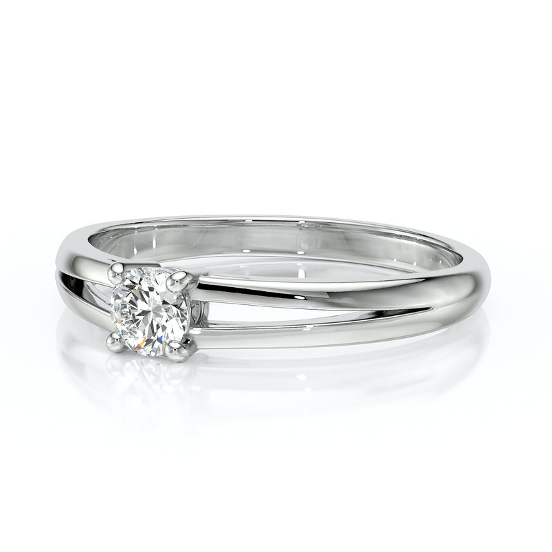 Solitaire diamant Lune de Miel - 14