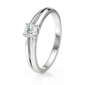 Solitaire diamant Lune de Miel - 14