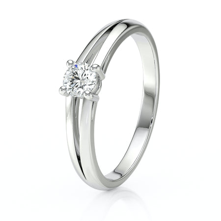 Solitaire diamant Lune de Miel - 14