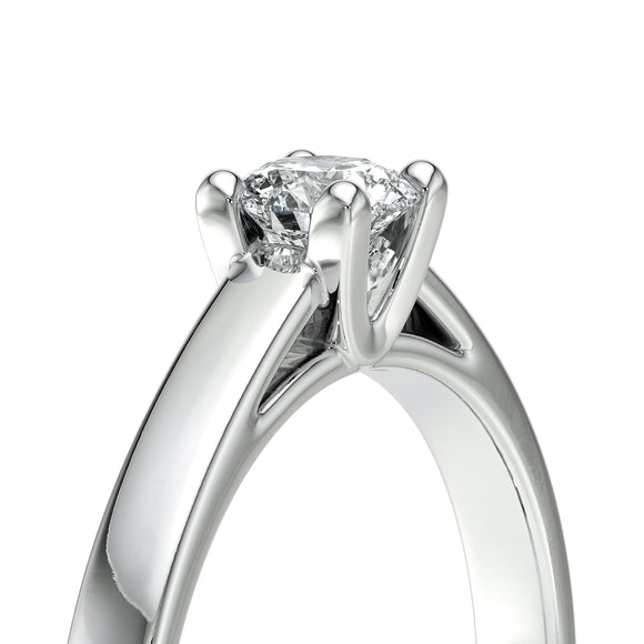 Solitaire diamant noir Lune de Miel – 1