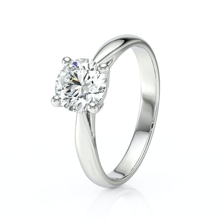 Solitaire diamant Lune de Miel - 1 carat