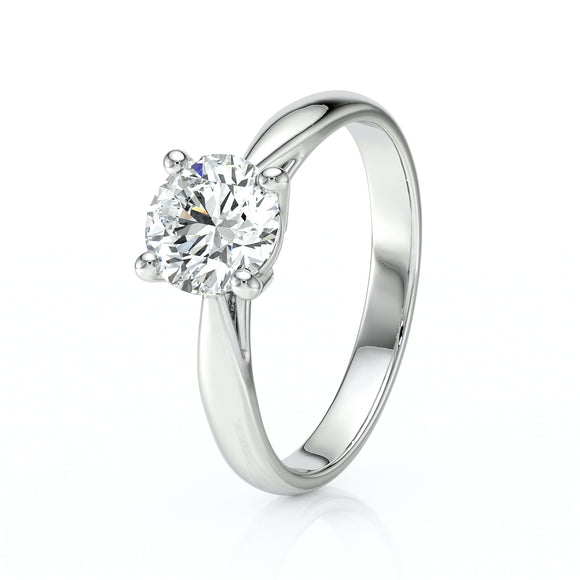 Solitaire diamant Lune de Miel - 1 carat