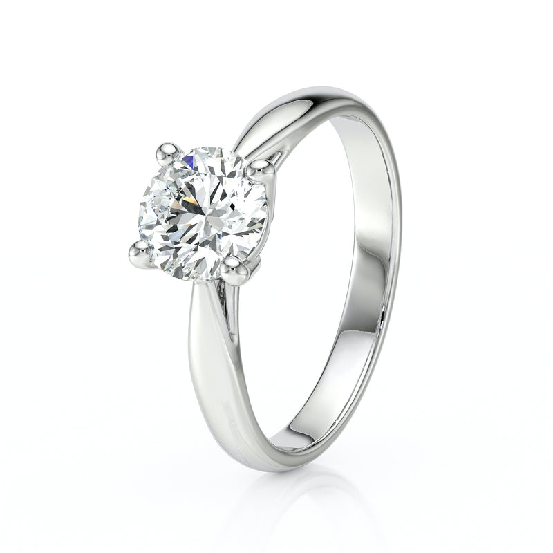 Solitaire diamant Lune de Miel - 1 carat