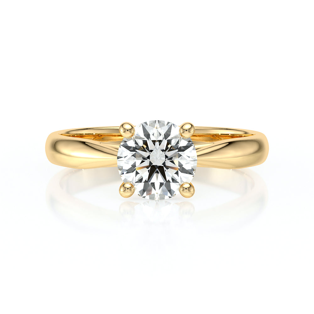 Solitaire diamant Lune de Miel - 1 carat