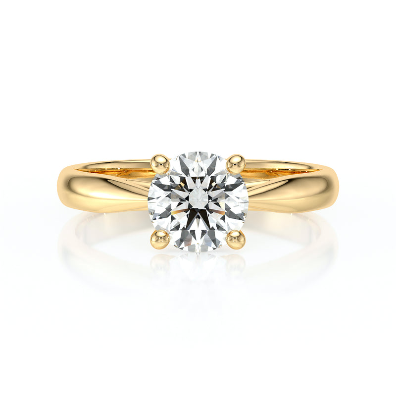 Solitaire diamant Lune de Miel - 1 carat