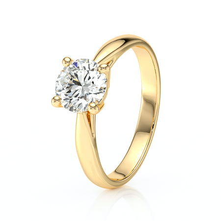 Solitaire diamant Lune de Miel - 1 carat