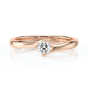 Solitaire diamant Lune de Miel - 3